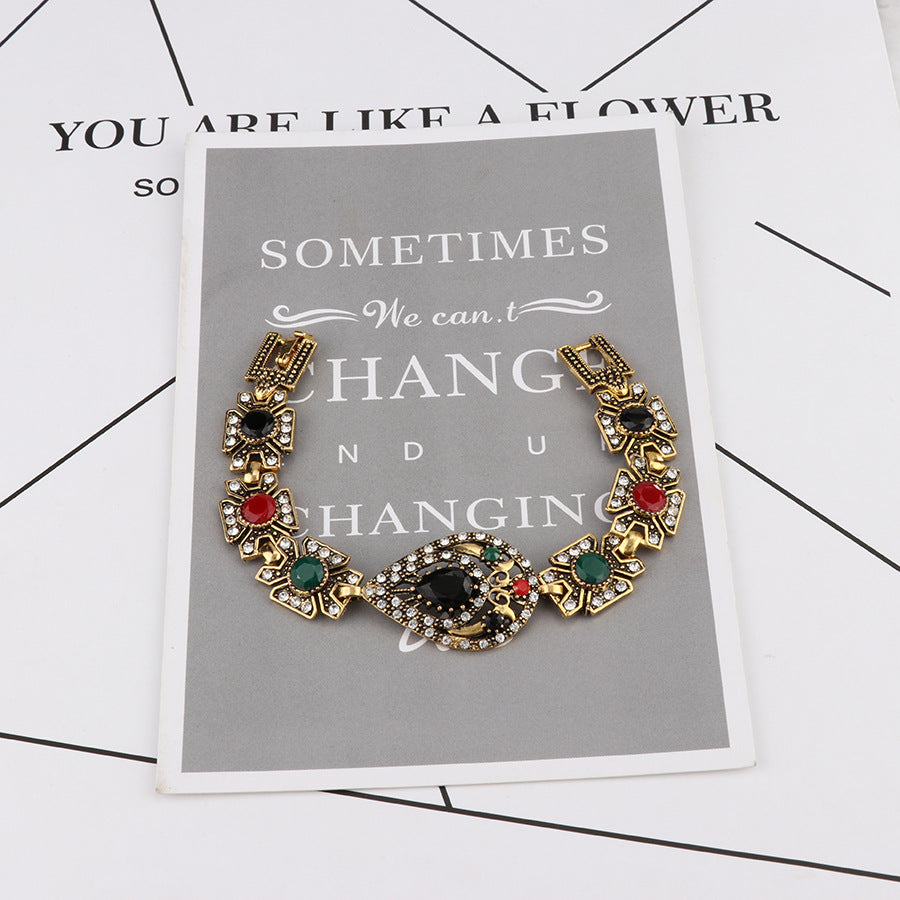 Wholesale Colorful Water Drop Alloy Bracelet